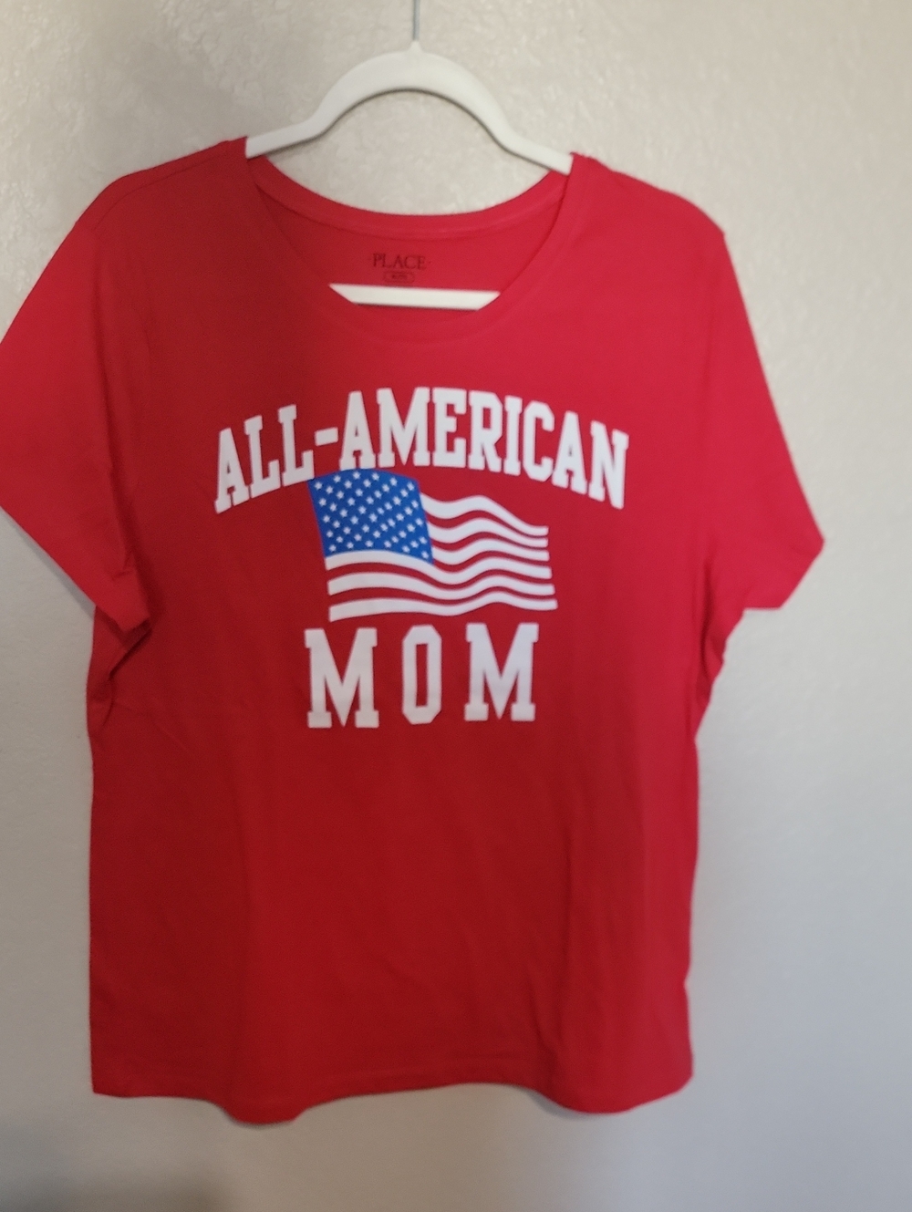 Place Red All-American Mom Graphic Tee